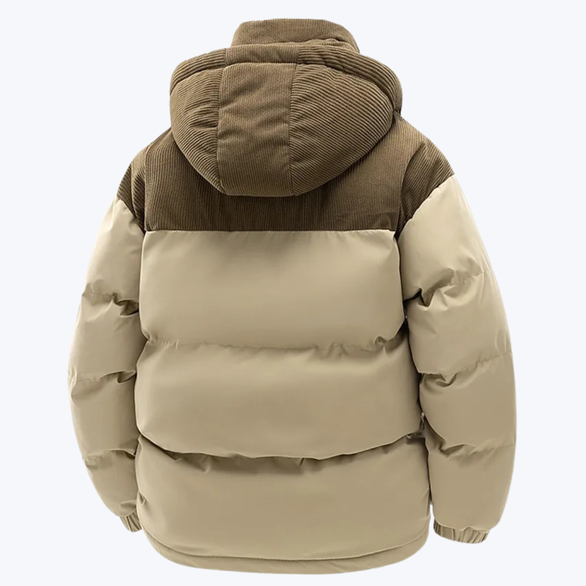 Men’s Hooded Puffer Jacket with Quilted Insulation