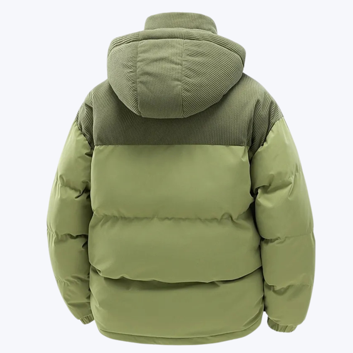 Men’s Hooded Puffer Jacket with Quilted Insulation