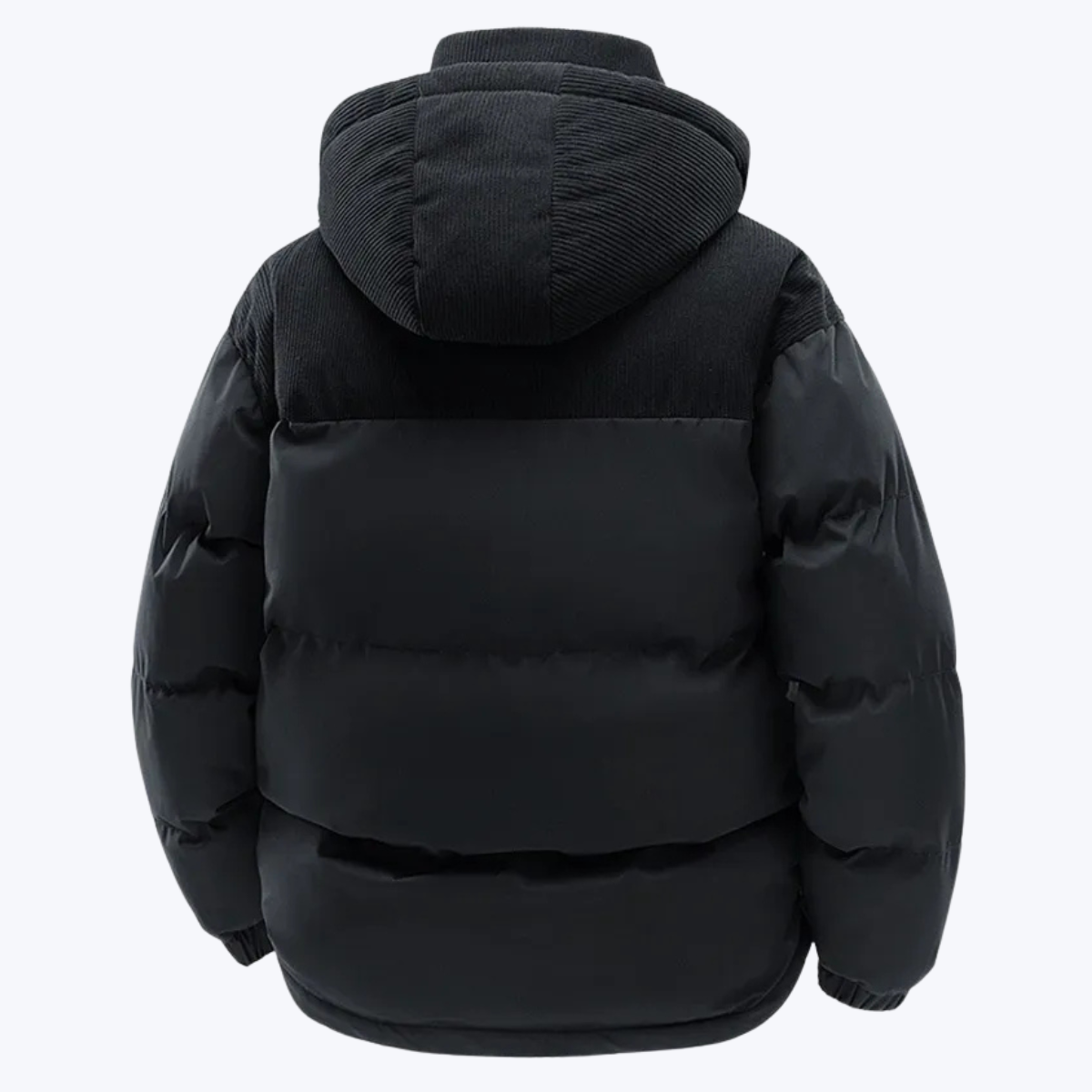 Men’s Hooded Puffer Jacket with Quilted Insulation